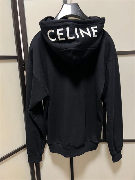 hood celine|celine loose zipped hoodie.